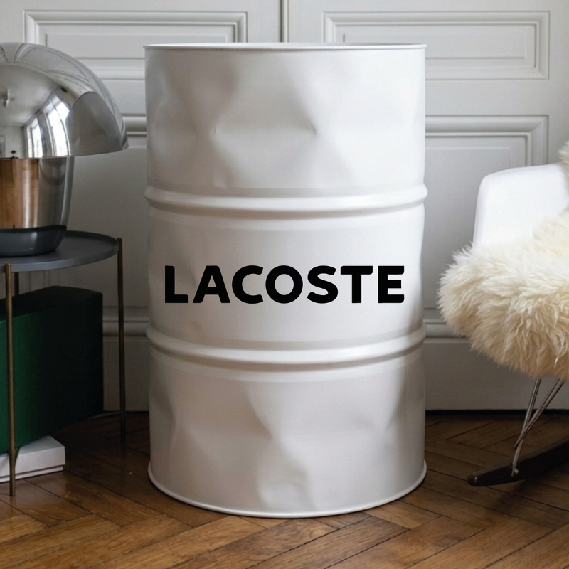 Kit de 2 stickers Lacoste logo pour baril décoratif