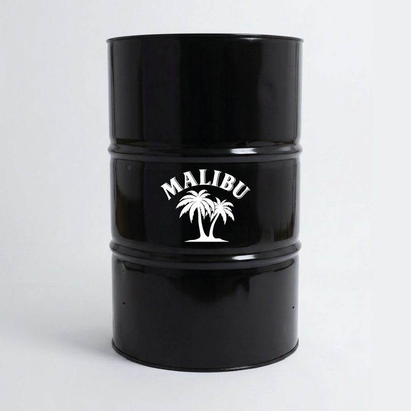 Kit de 2 stickers Malibu logo pour baril décoratif