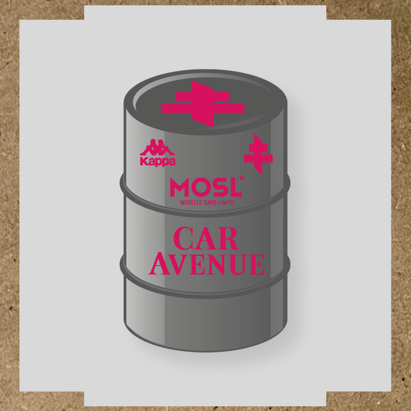 Kit de 4 stickers MOSL pour baril décoratif, incluant des designs uniques. couleur:rose
