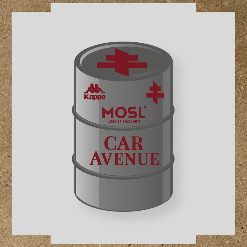 Kit de 4 stickers MOSL pour baril décoratif, incluant des designs uniques. couleur:rouge bordeaux