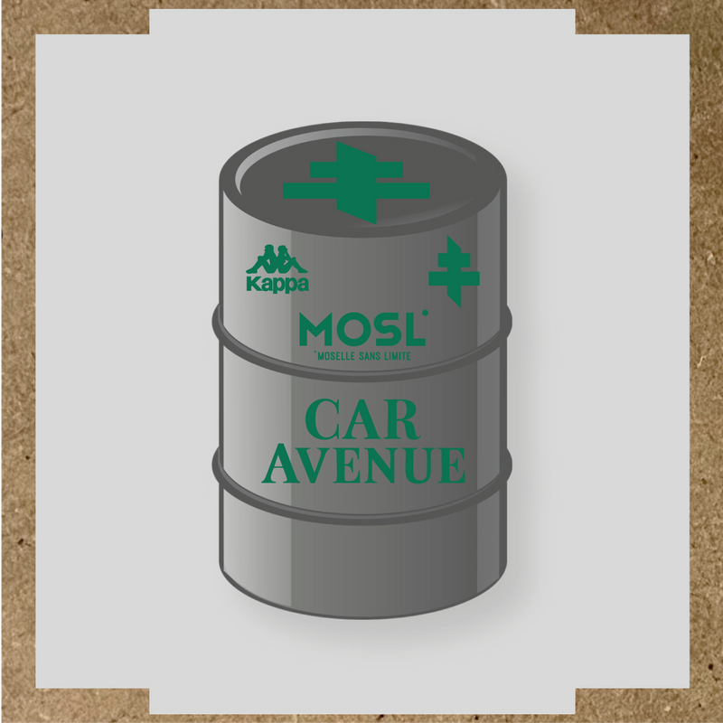 Kit de 4 stickers MOSL pour baril décoratif, incluant des designs uniques. couleur:vert émeraude