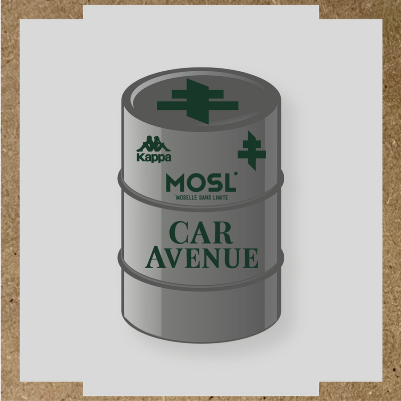 Kit de 4 stickers MOSL pour baril décoratif, incluant des designs uniques. couleur:vert forêt