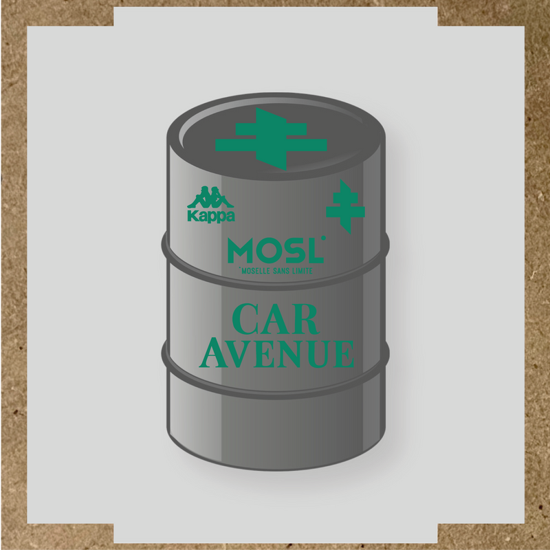 Kit de 4 stickers MOSL pour baril décoratif, incluant des designs uniques. couleur:vert jade