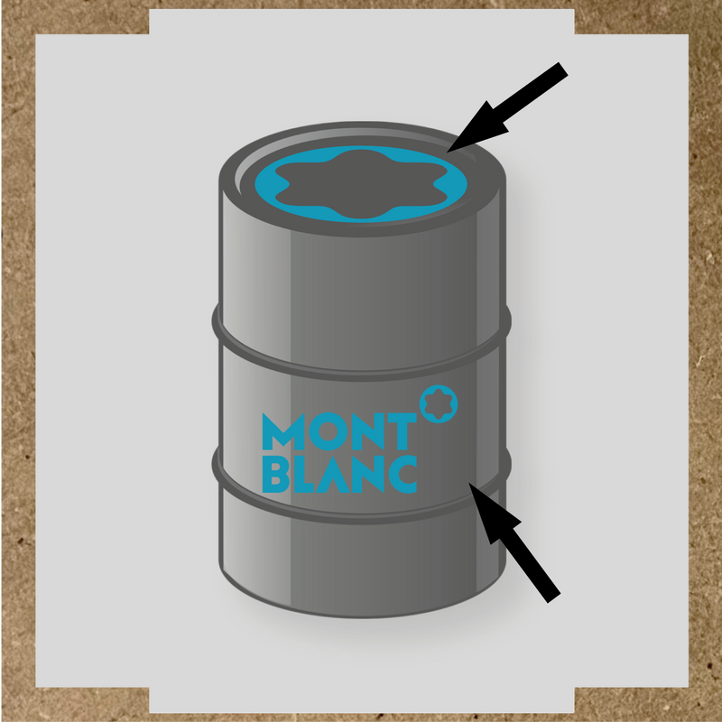 Kit de 2 stickers pour baril avec un design spécifique, illustrant un baril avec des stickers décoratifs. couleur:bleu azur
