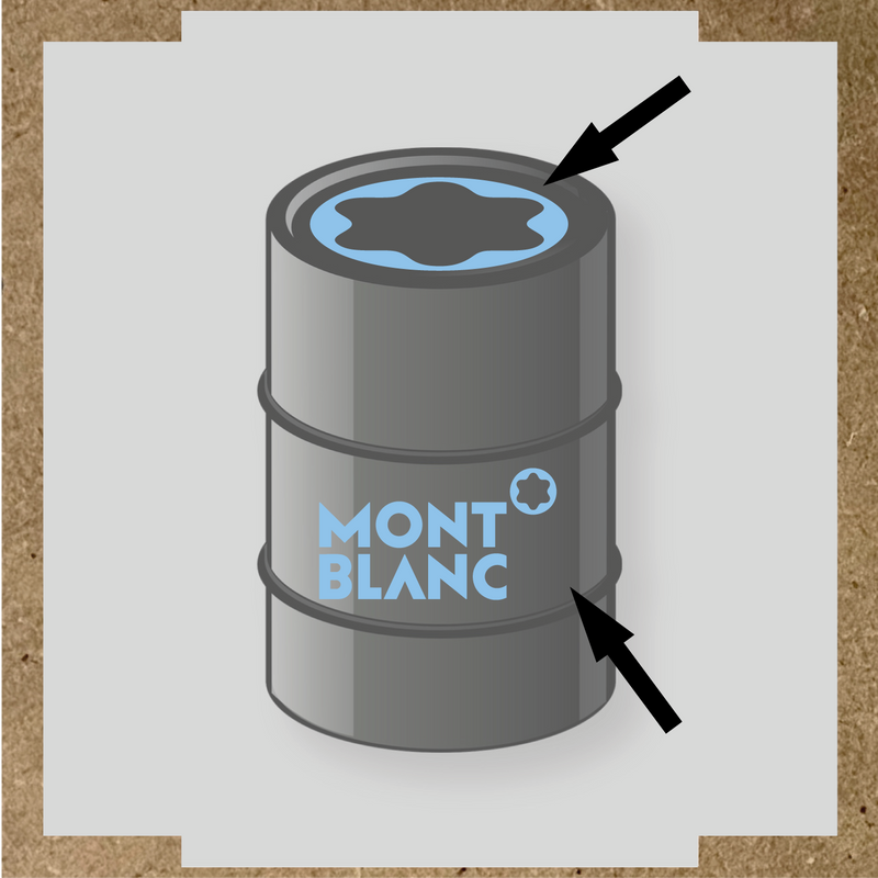 Kit de 2 stickers pour baril avec un design spécifique, illustrant un baril avec des stickers décoratifs. couleur:bleu pastel