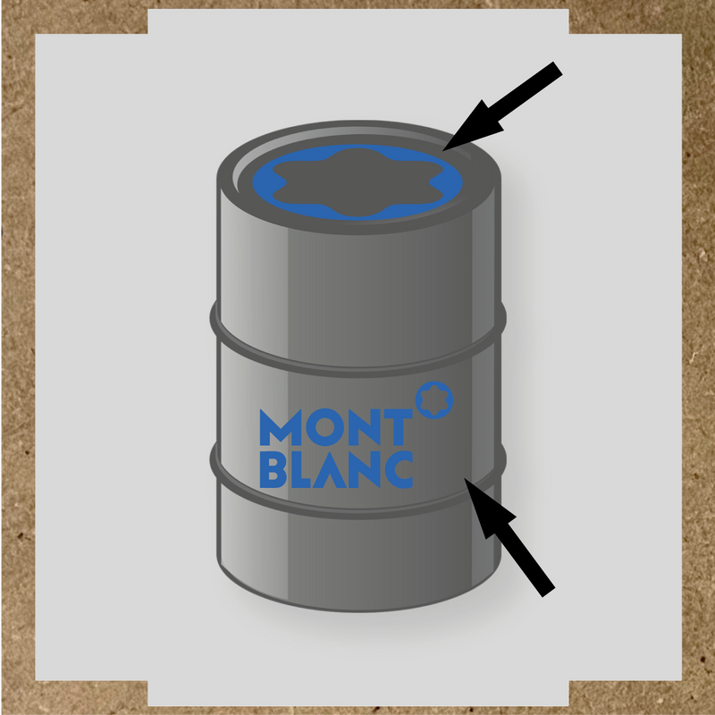 Kit de 2 stickers pour baril avec un design spécifique, illustrant un baril avec des stickers décoratifs. couleur:bleu pétrole