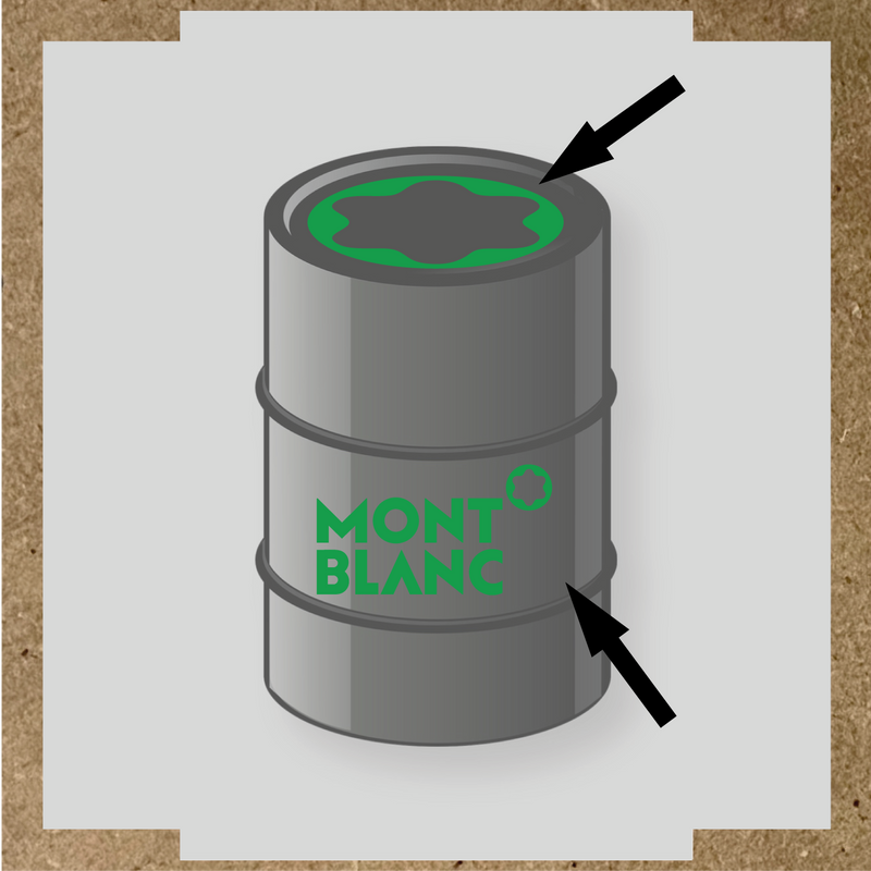 Kit de 2 stickers pour baril avec un design spécifique, illustrant un baril avec des stickers décoratifs. couleur:vert vif