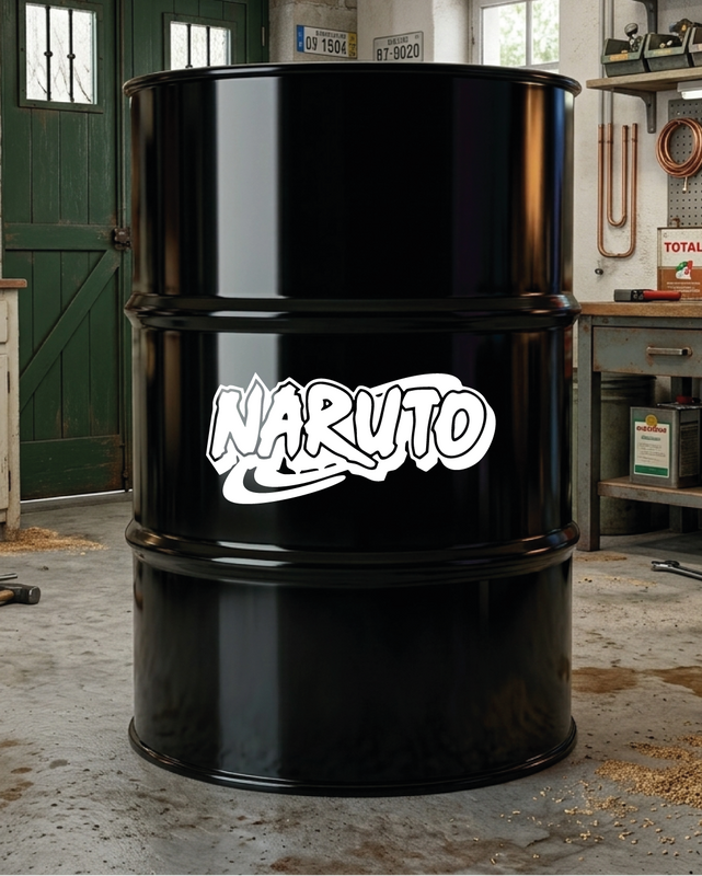 Kit de 2 stickers Naruto logo pour baril décoratif
