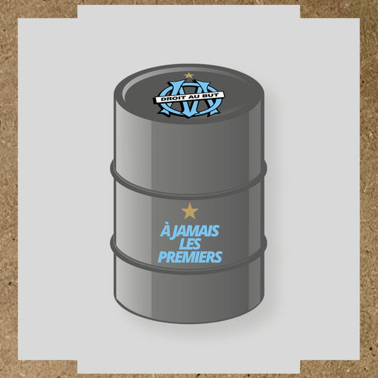 Kit de 2 stickers pour personnaliser un baril avec des designs uniques.