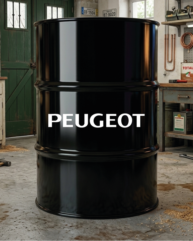 Kit de 2 stickers Peugeot logo pour baril décoratif