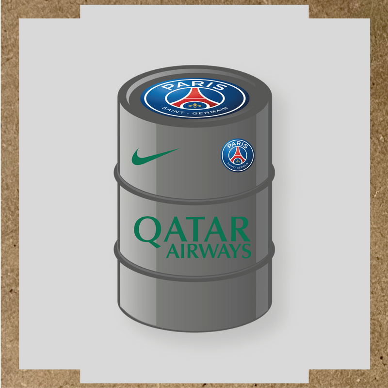 Kit de 4 stickers Paris Saint-Germain pour baril décoratif, incluant le logo principal et des designs de haute qualité. couleur:vert émeraude
