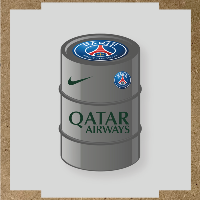Kit de 4 stickers Paris Saint-Germain pour baril décoratif, incluant le logo principal et des designs de haute qualité. couleur:vert forêt