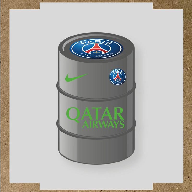 Kit de 4 stickers Paris Saint-Germain pour baril décoratif, incluant le logo principal et des designs de haute qualité. couleur:vert prairie