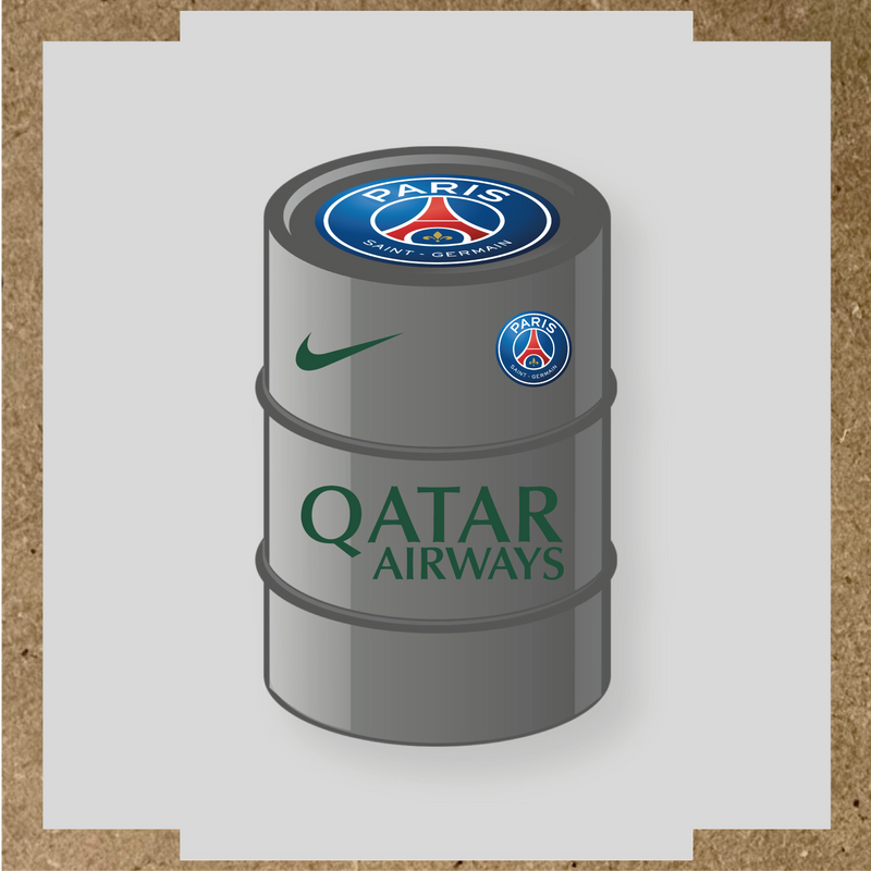 Kit de 4 stickers Paris Saint-Germain pour baril décoratif, incluant le logo principal et des designs de haute qualité. couleur:vert sapin