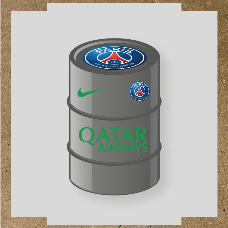 Kit de 4 stickers Paris Saint-Germain pour baril décoratif, incluant le logo principal et des designs de haute qualité. couleur:vert vif