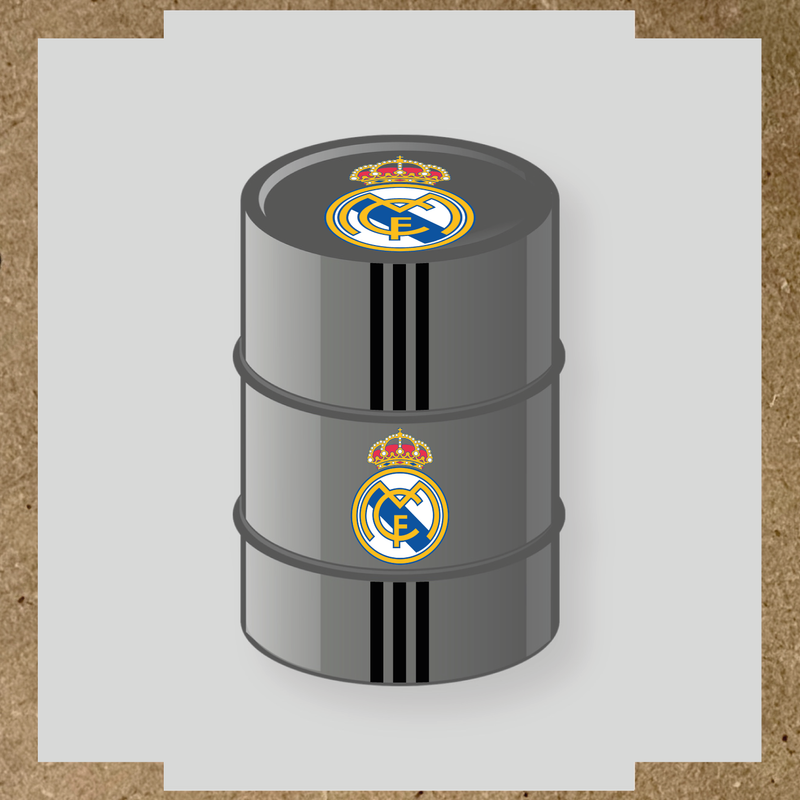 Kit de 4 stickers STADE RENNAIS pour personnaliser un baril décoratif. couleur:noir