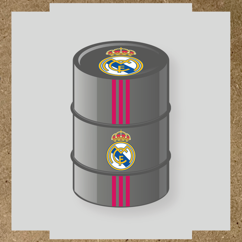 Kit de 4 stickers STADE RENNAIS pour personnaliser un baril décoratif. couleur:rose