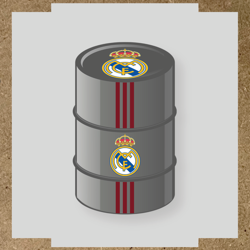 Kit de 4 stickers STADE RENNAIS pour personnaliser un baril décoratif. couleur:rouge bordeaux