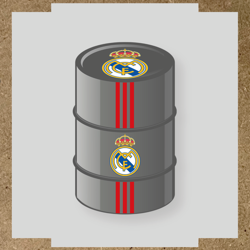 Kit de 4 stickers STADE RENNAIS pour personnaliser un baril décoratif. couleur:rouge