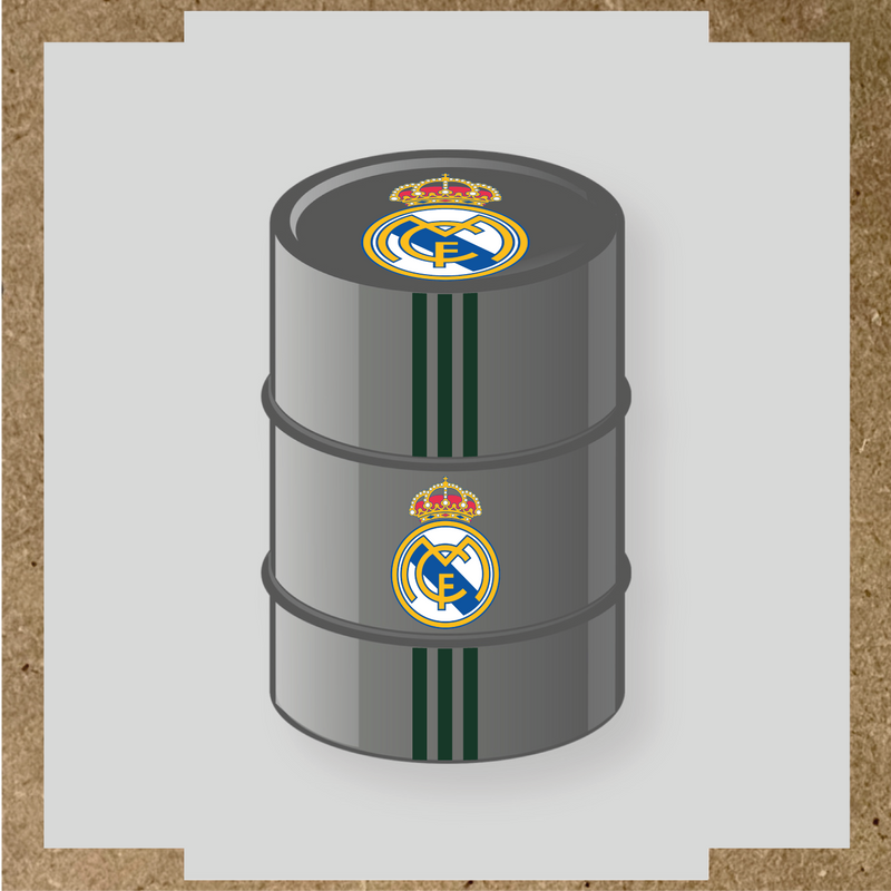 Kit de 4 stickers STADE RENNAIS pour personnaliser un baril décoratif. couleur:vert forêt