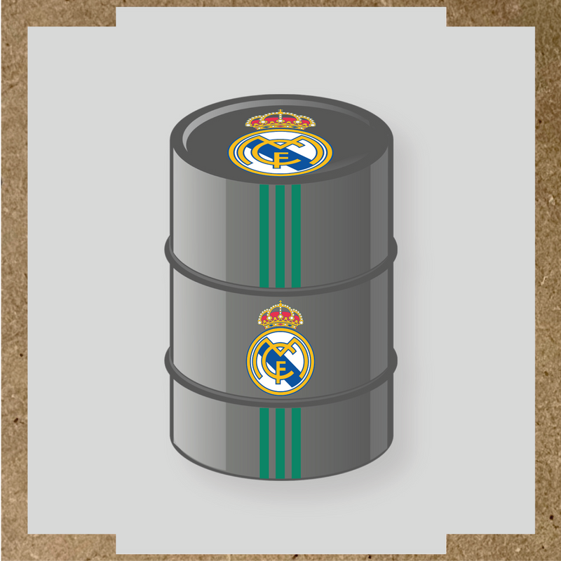 Kit de 4 stickers STADE RENNAIS pour personnaliser un baril décoratif. couleur:vert jade