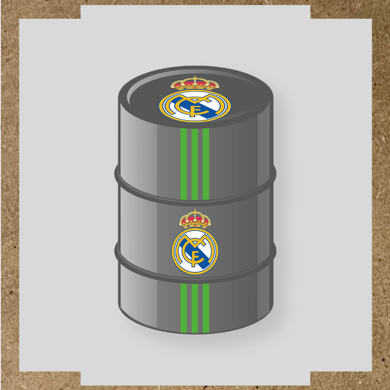 Kit de 4 stickers STADE RENNAIS pour personnaliser un baril décoratif. couleur:vert prairie