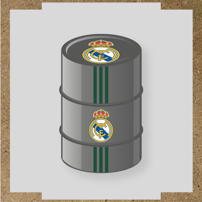 Kit de 4 stickers STADE RENNAIS pour personnaliser un baril décoratif. couleur:vert sapin