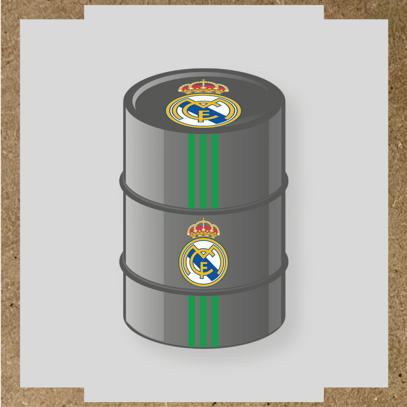 Kit de 4 stickers STADE RENNAIS pour personnaliser un baril décoratif. couleur:vert vif