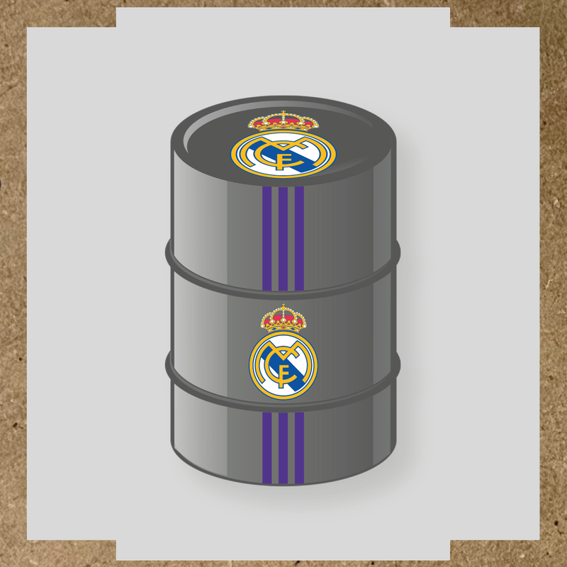 Kit de 4 stickers STADE RENNAIS pour personnaliser un baril décoratif. couleur:violet