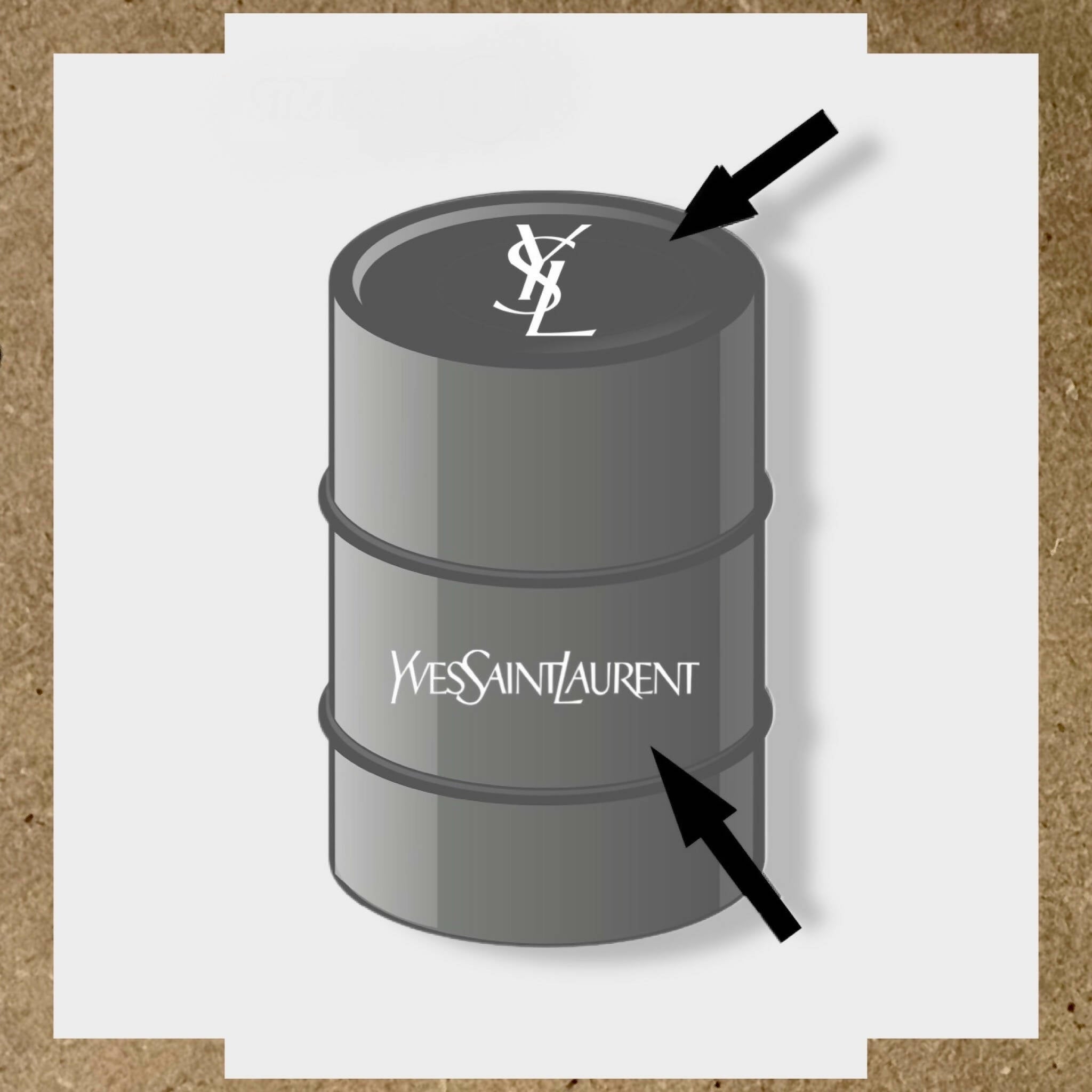 Kit 2 Stickers YVES SAINT LAURENT pour fût 200L – Stick'RG